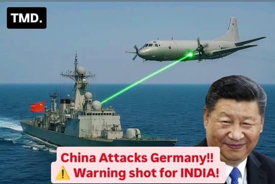 China's laser attack on germany image