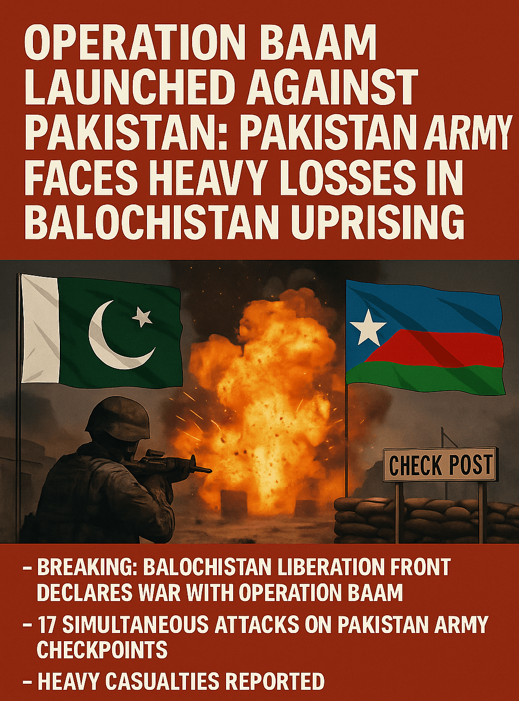 Balochistan Liberation Front Declares War With Operation BAAM