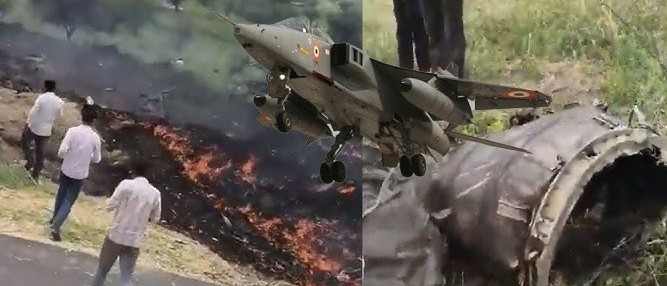 IAF Jaguar Fighter Jet Crashes in Churu Rajasthan