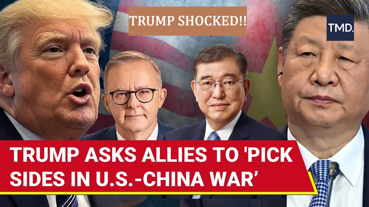 Taiwan conflict trump ask allies to pick sides image